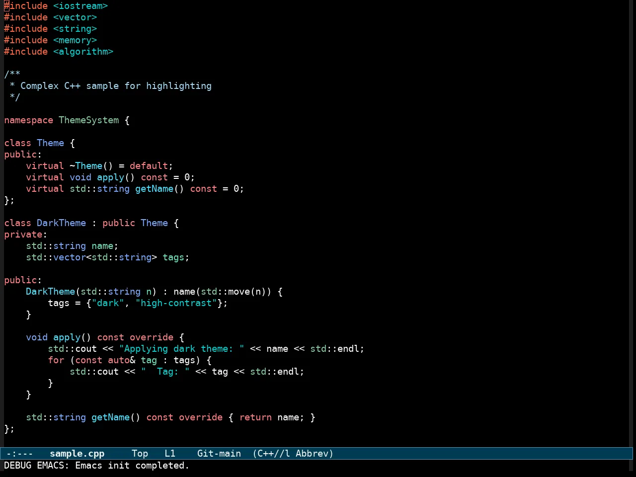 Modus Vivendi Tritanopia Theme in c++-mode