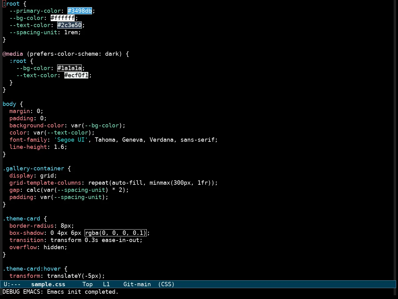 Modus Vivendi Tritanopia Theme in css-mode