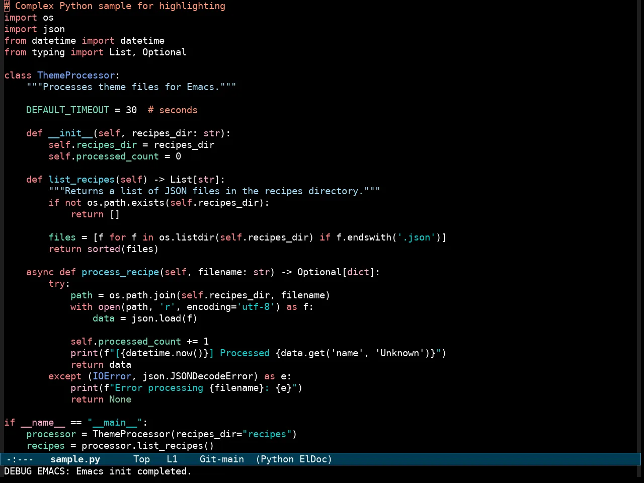 Modus Vivendi Tritanopia Theme in python-mode