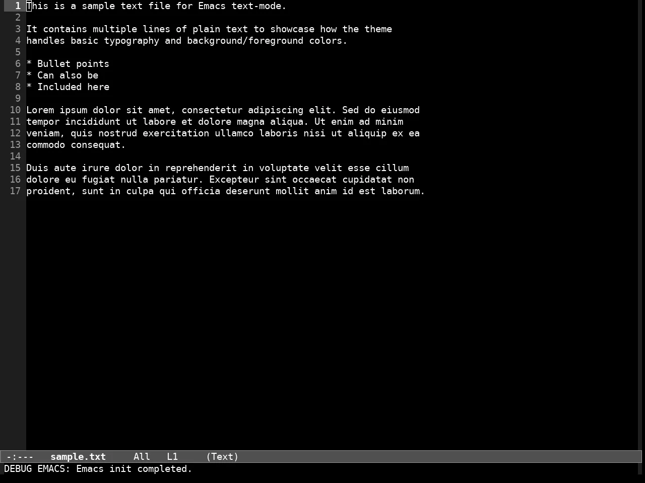 Modus Vivendi Theme in text-mode