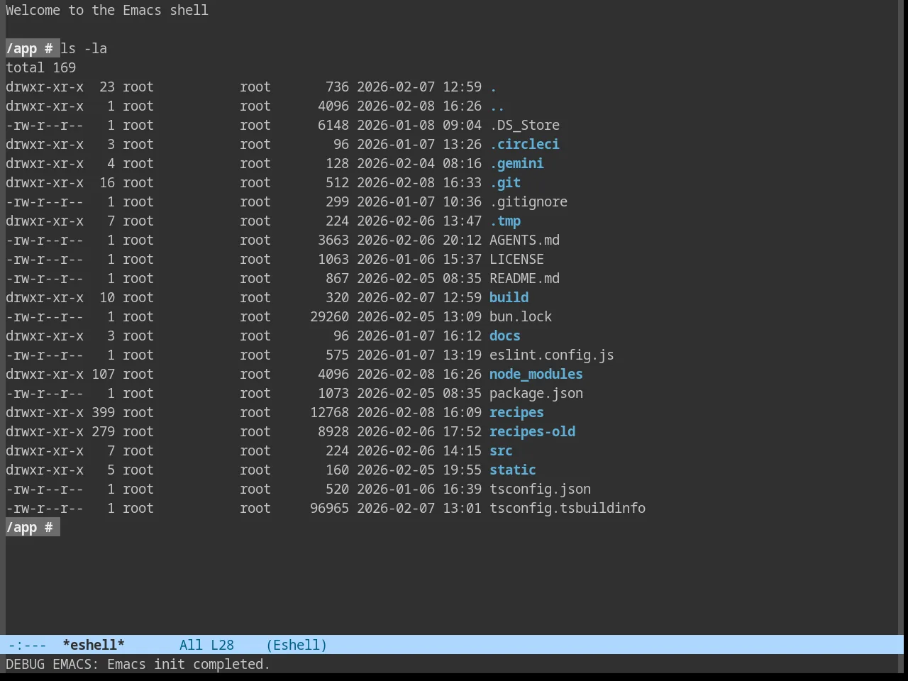 Moe Theme in eshell