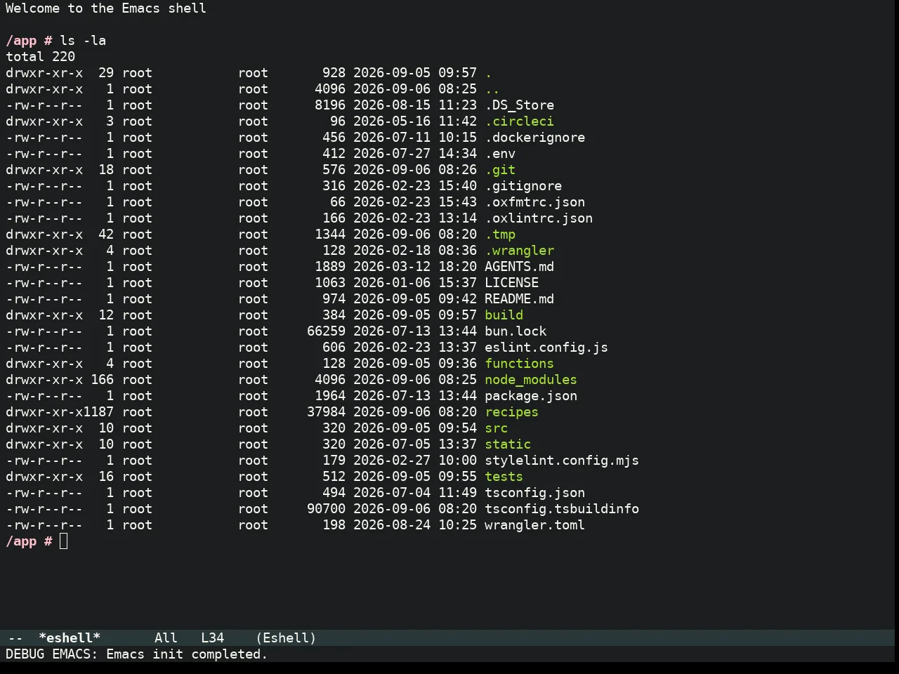 Molokai Theme in eshell