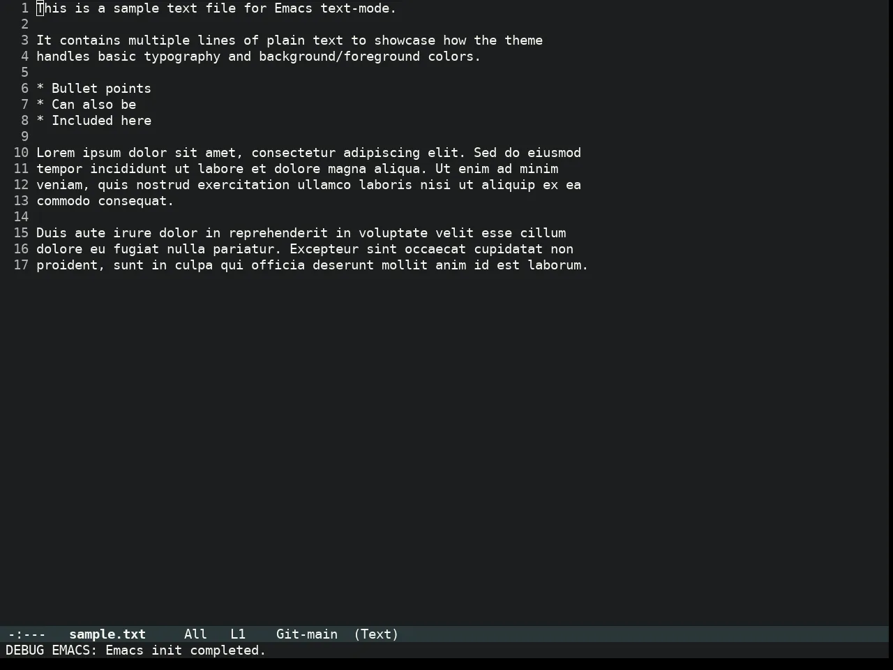 Molokai Theme in text-mode