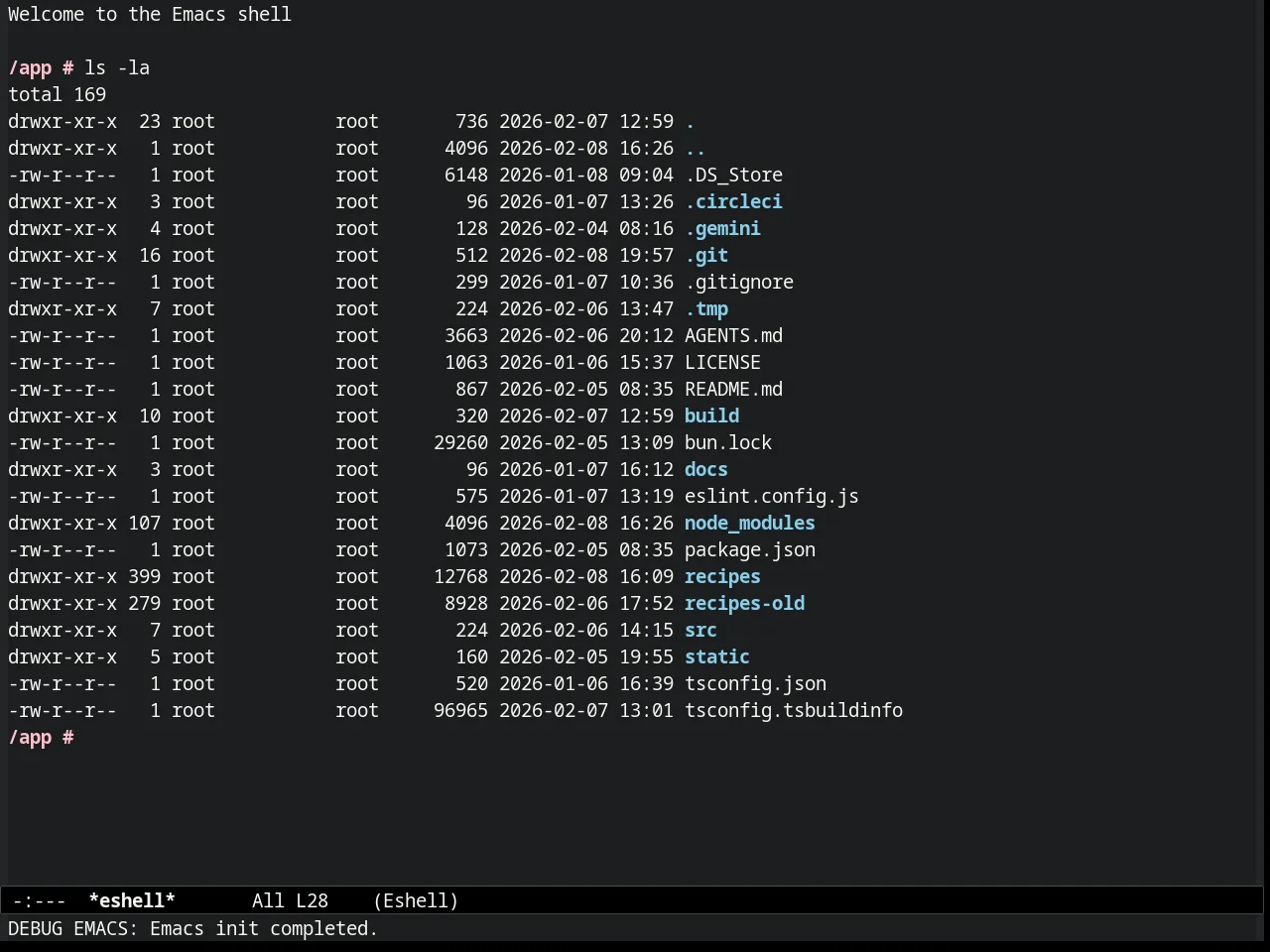 Molokai Theme in eshell