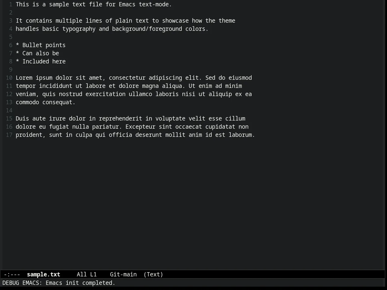 Molokai Theme in text-mode