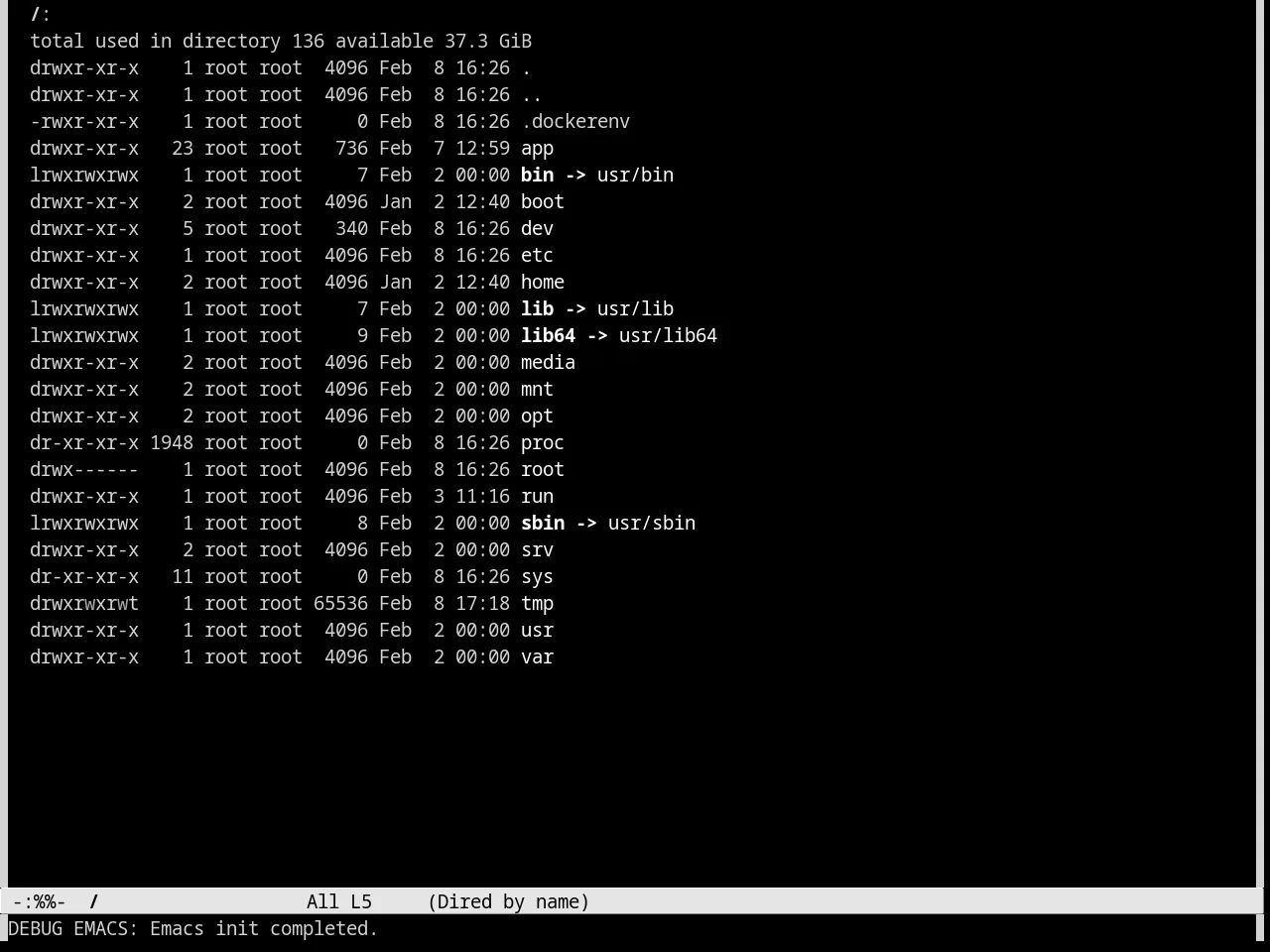 Monochrome Theme in dired