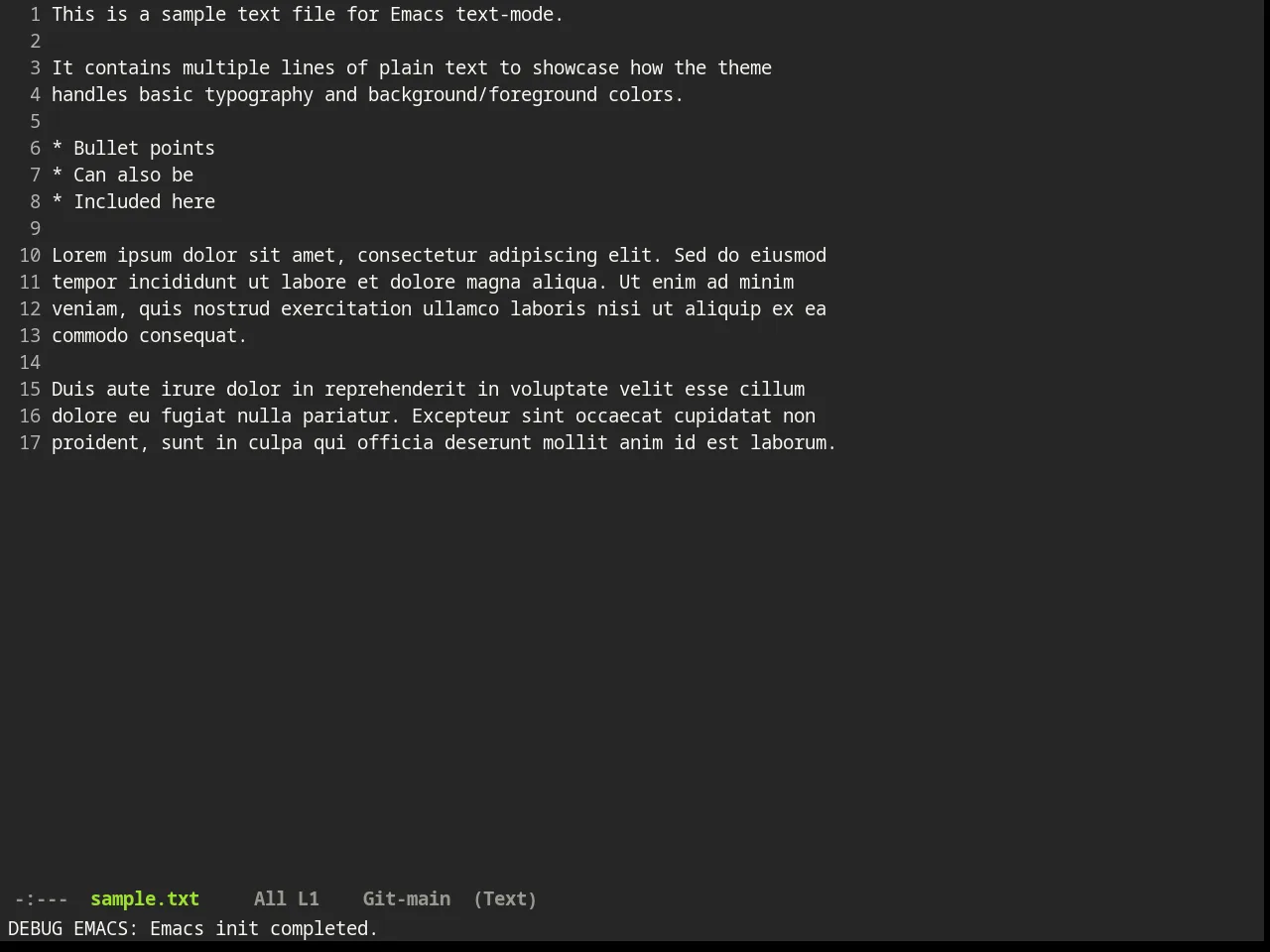 Monokai Alt Theme in text-mode