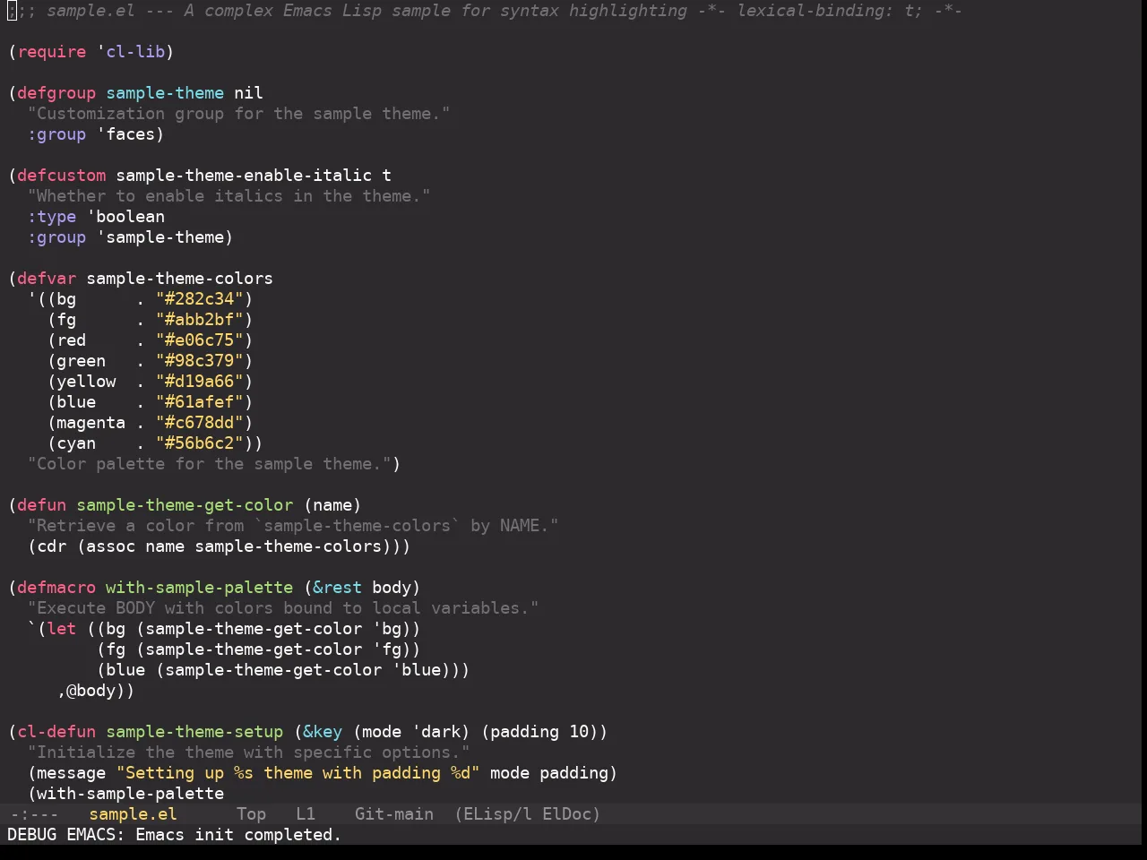 Monokai Pro Theme in emacs-lisp-mode