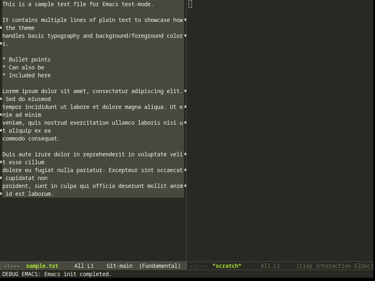 Monokai Theme in fundamental-mode