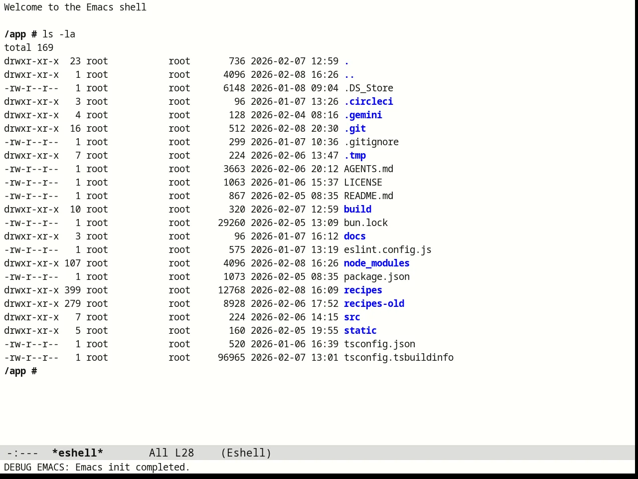 Monotropic Theme in eshell