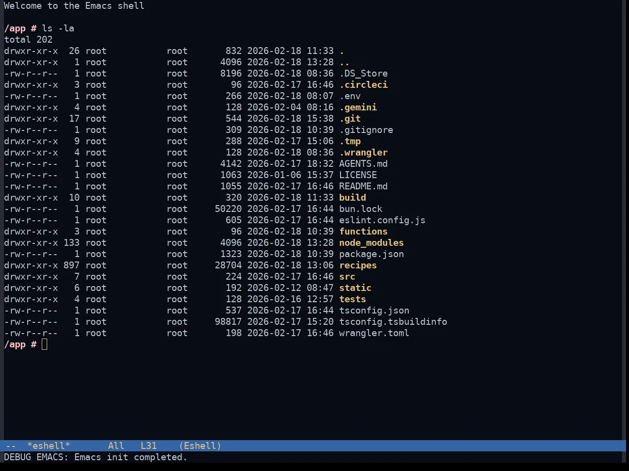 Morgentau Theme in eshell