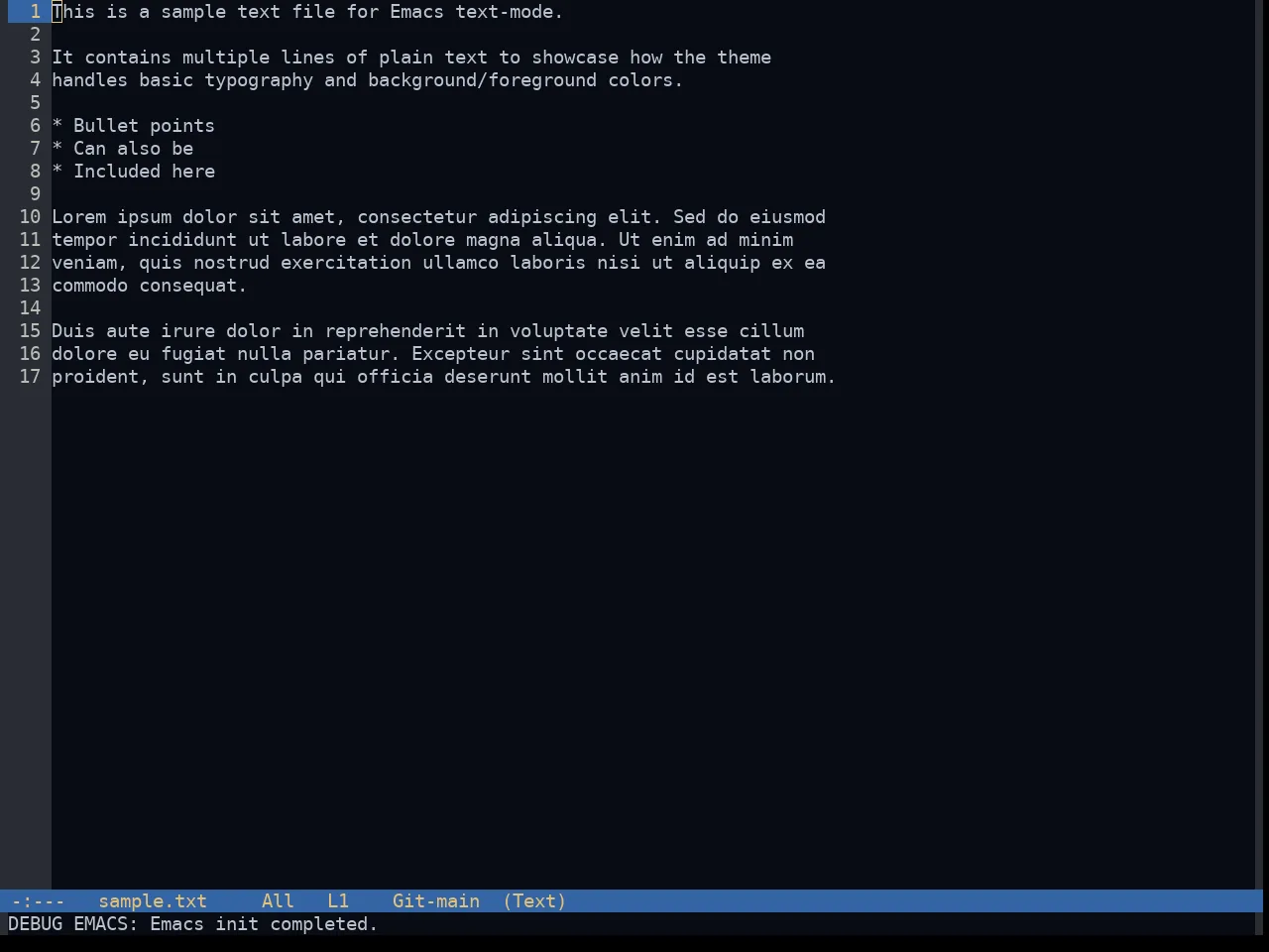 Morgentau Theme in text-mode