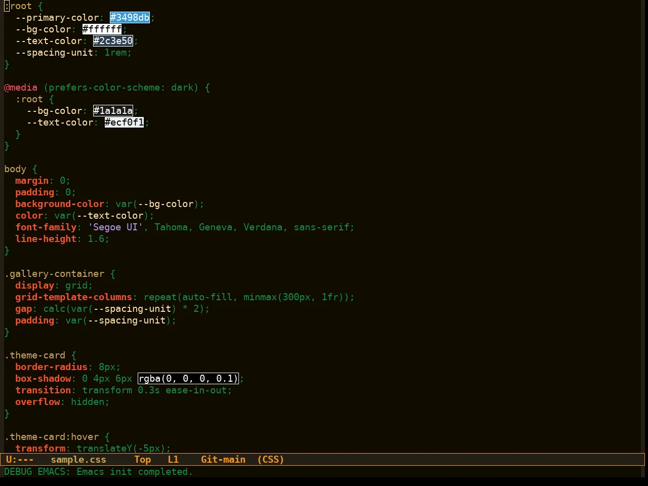 Morrowind Theme in css-mode