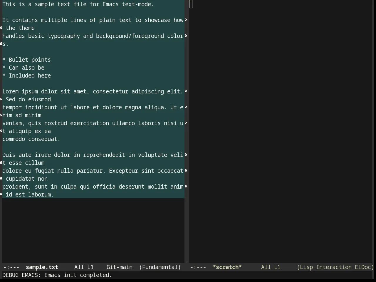 Mustard Theme in fundamental-mode