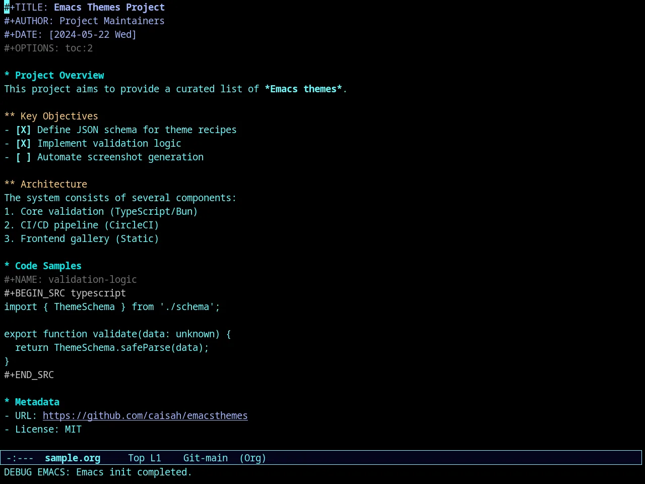 Naga-blue in org-mode