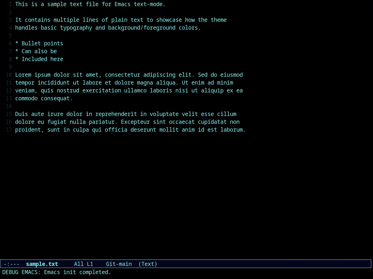Naga-blue in text-mode