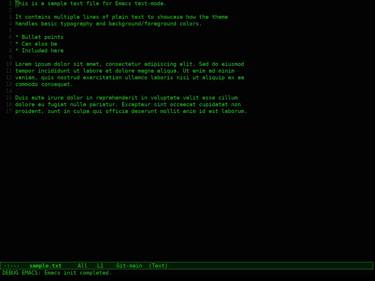 Naga Theme in text-mode