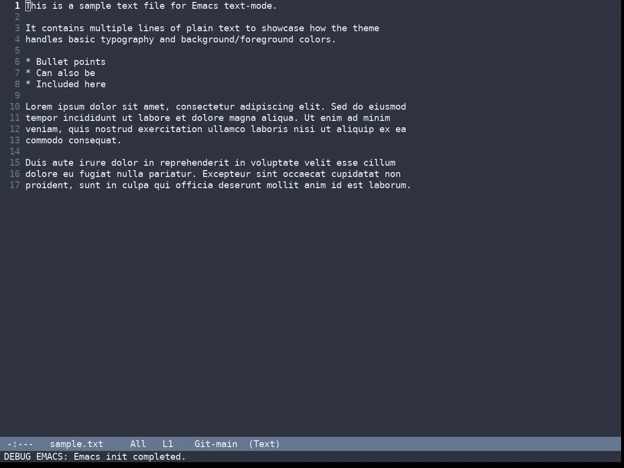 Nano Dark Theme in text-mode