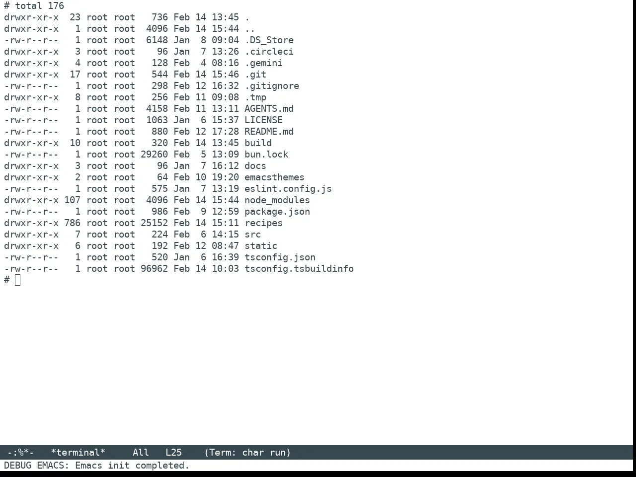 Nano Light Theme in term