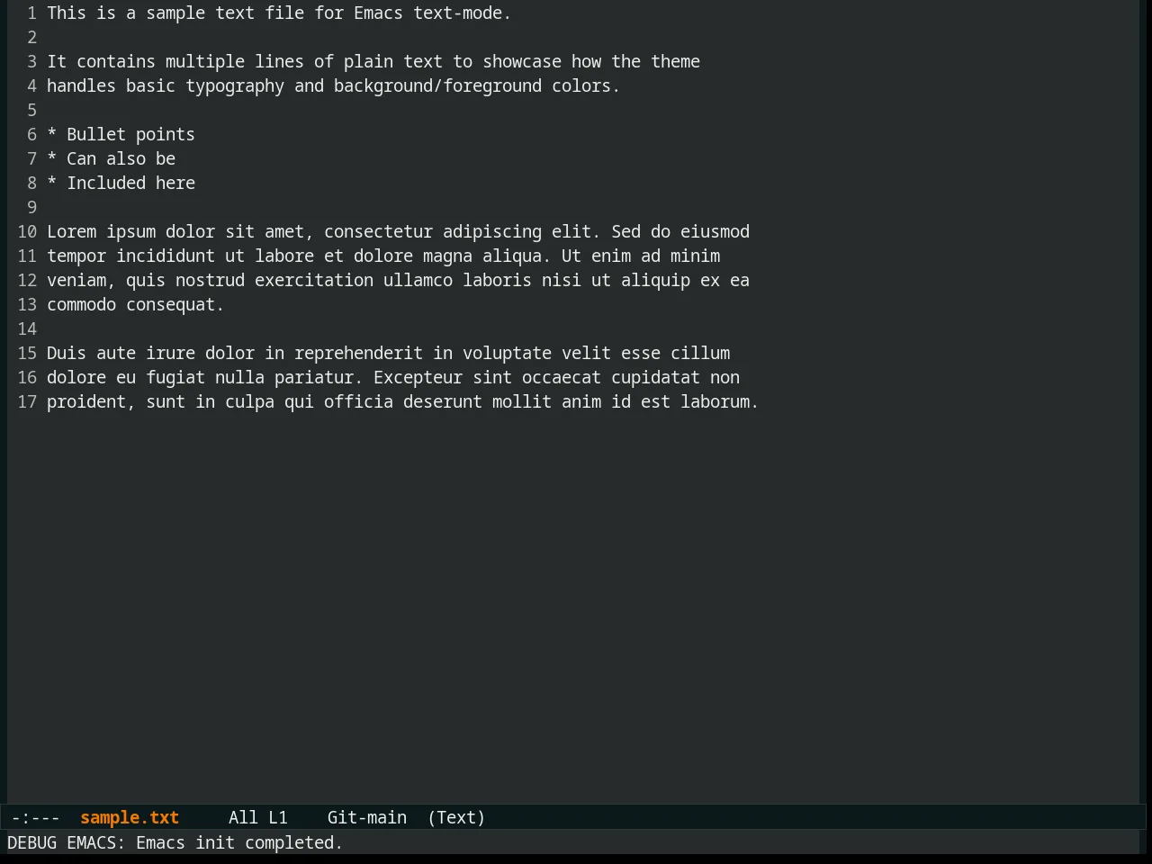 Naquadah Theme in text-mode
