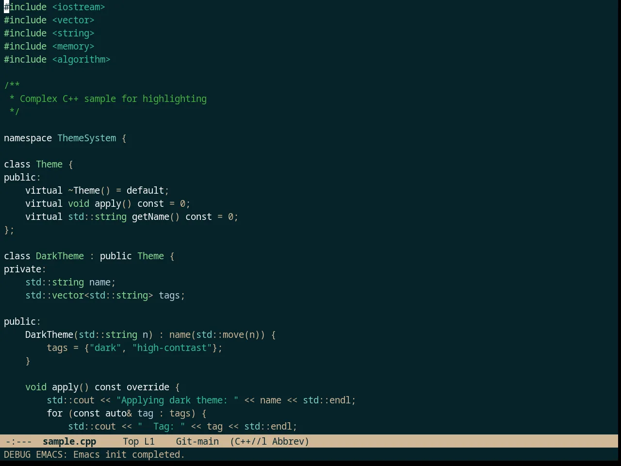 Naysayer Theme in c++-mode