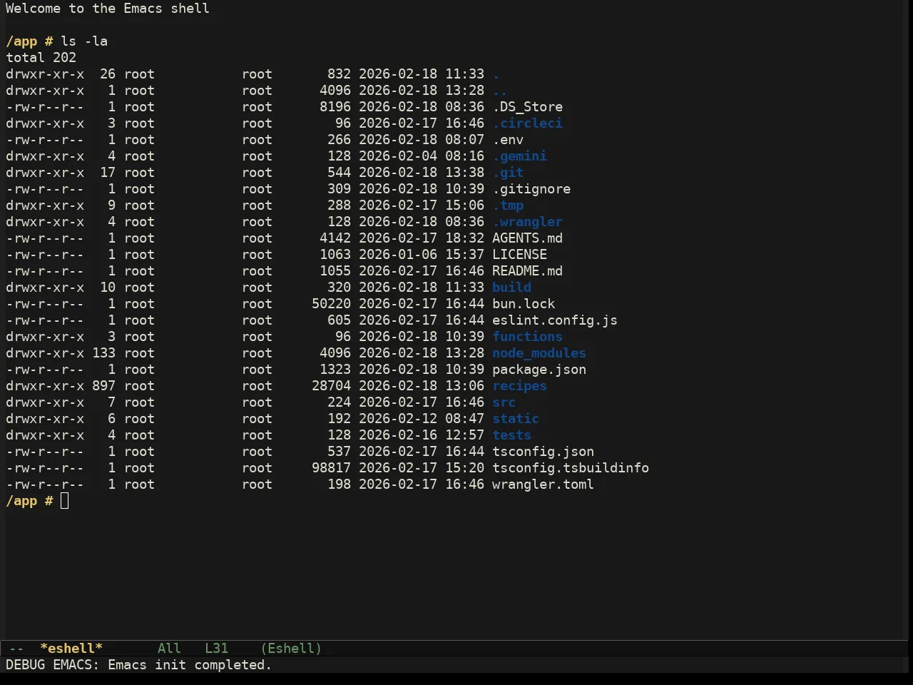 Nezburn Theme in eshell