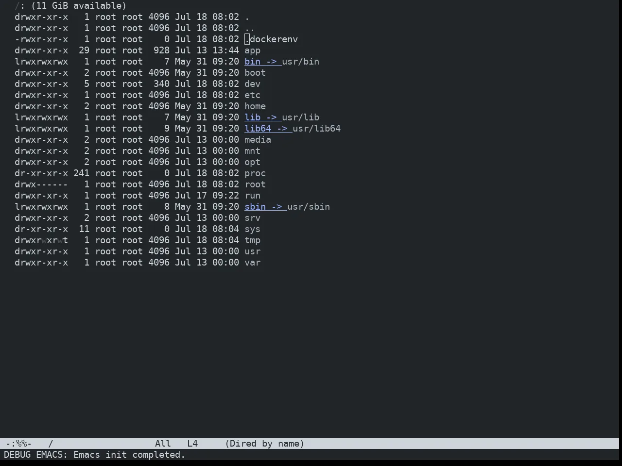Nibelung Dark Theme in dired