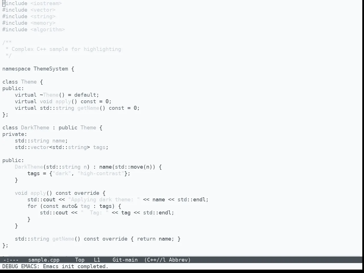Nibelung Theme in c++-mode