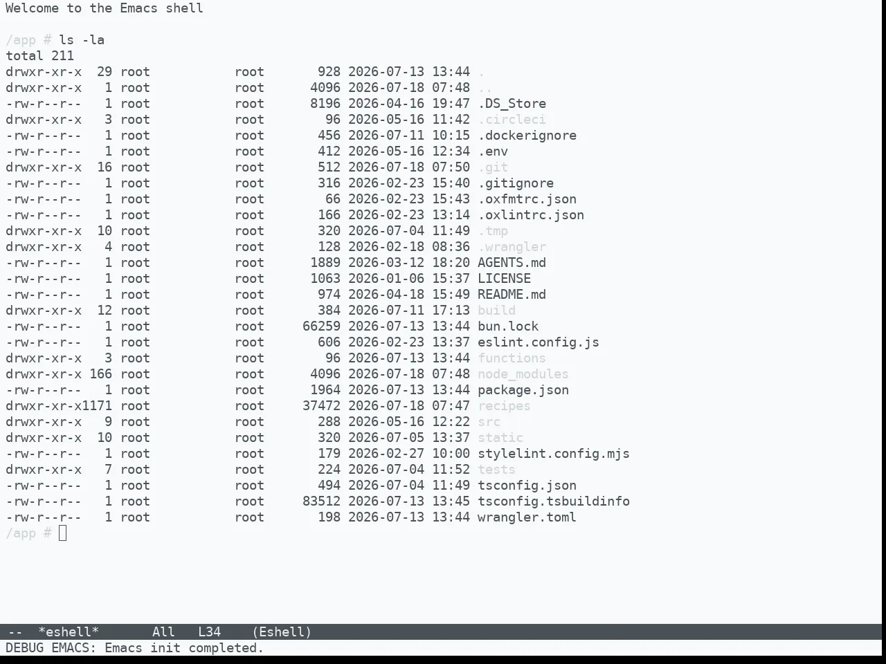Nibelung Theme in eshell