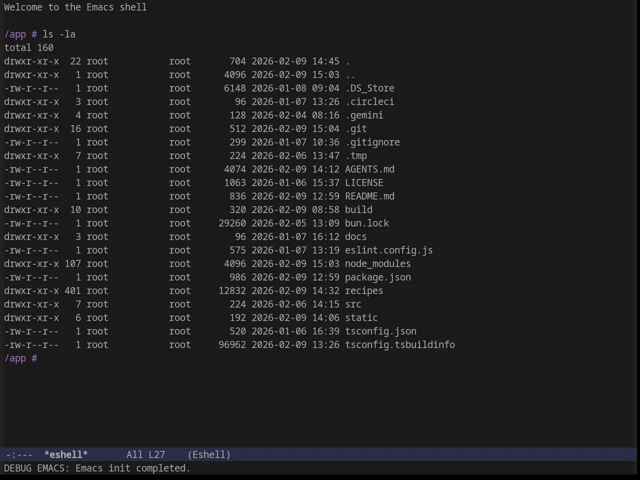Nimbus Theme in eshell