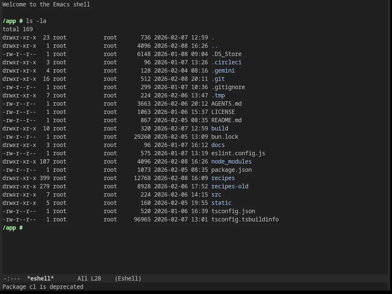 Noctilux Theme in eshell