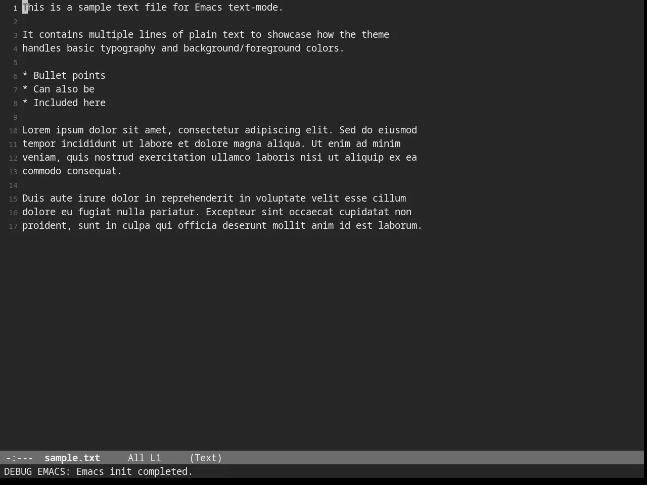 Nofrils Darkless Theme in text-mode
