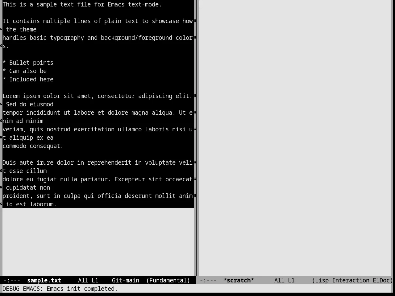 Nofrils Light Theme in fundamental-mode