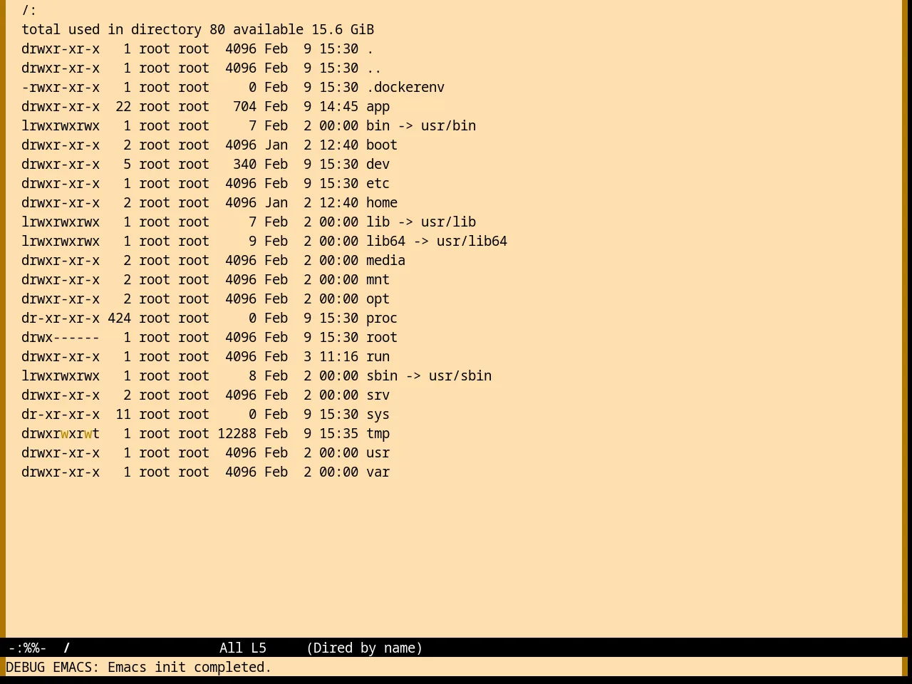 Nofrils Sepia Theme in dired