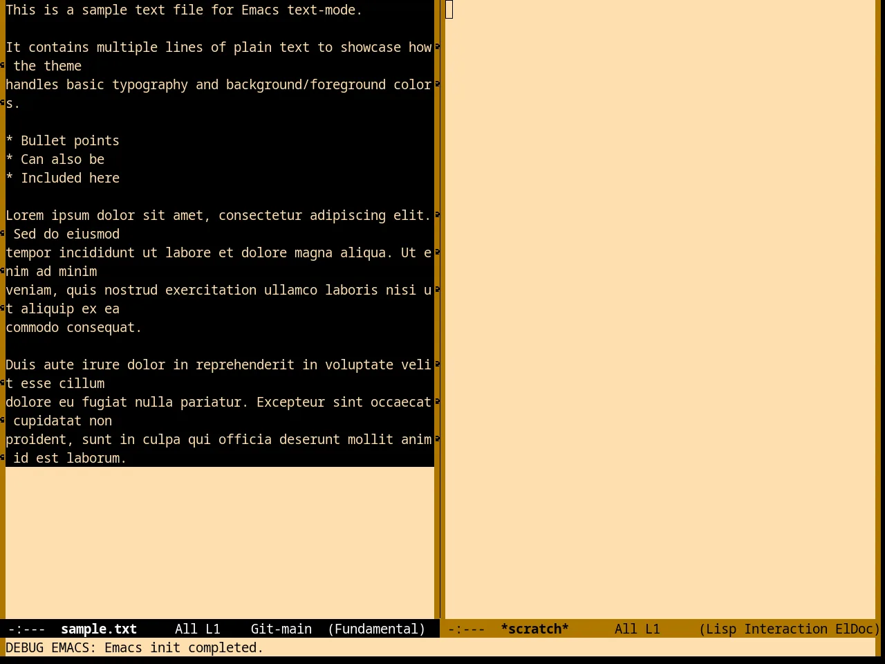 Nofrils Sepia Theme in fundamental-mode