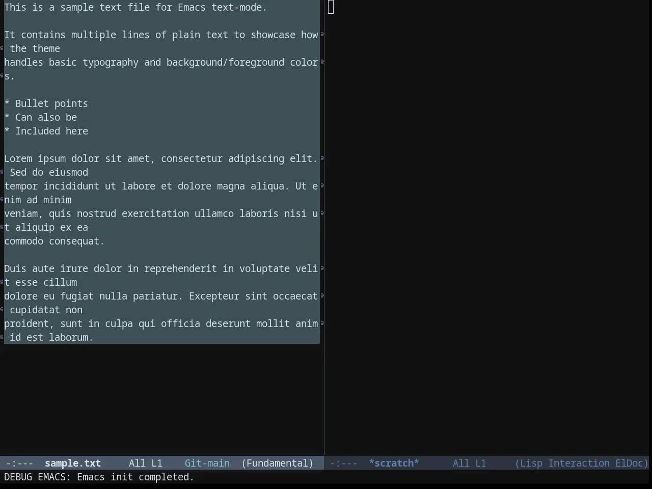 Nordic Night theme in fundamental-mode