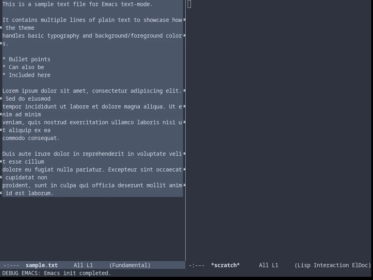 Nordless Theme in fundamental-mode