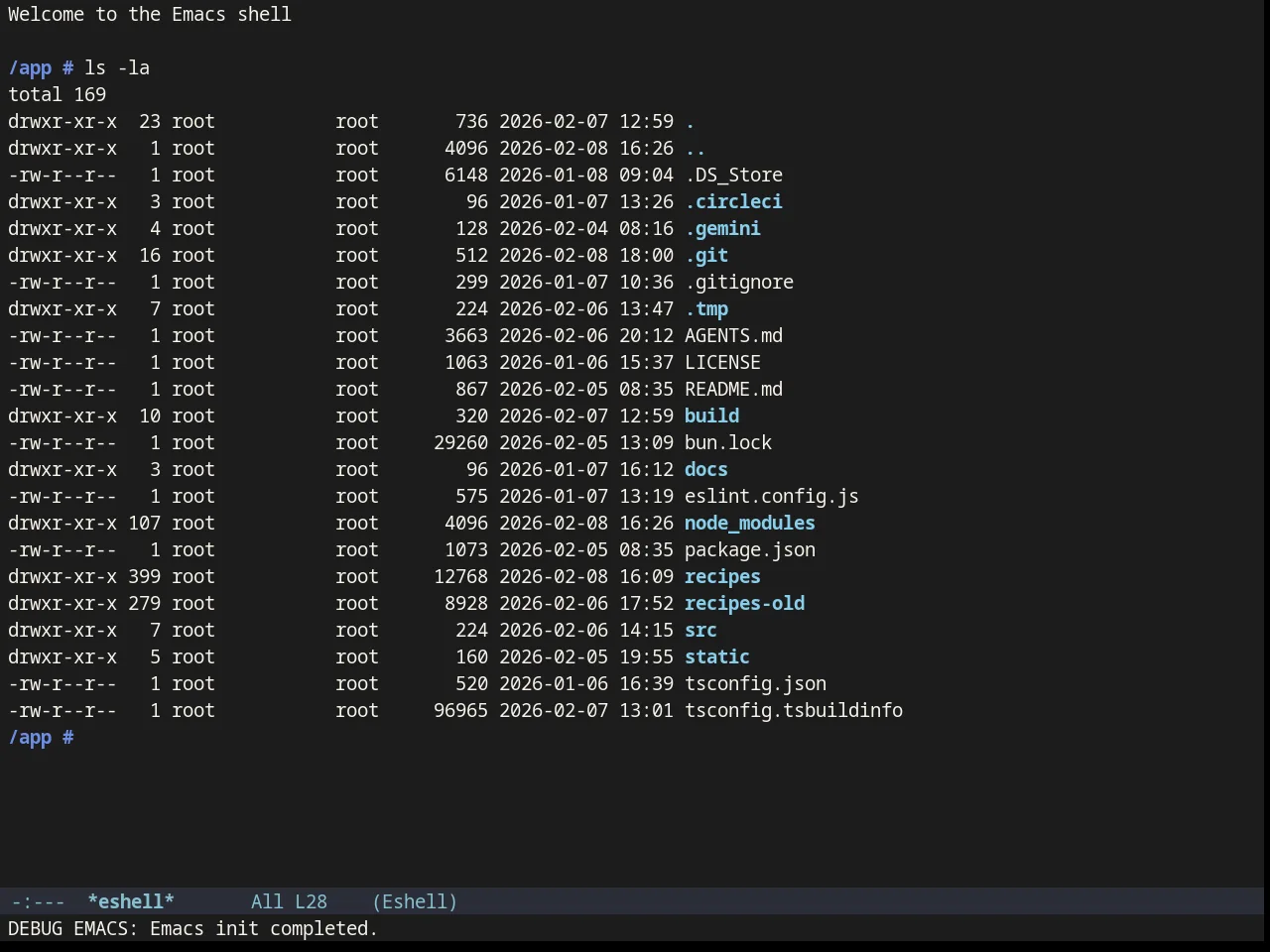 Northcode Theme in eshell
