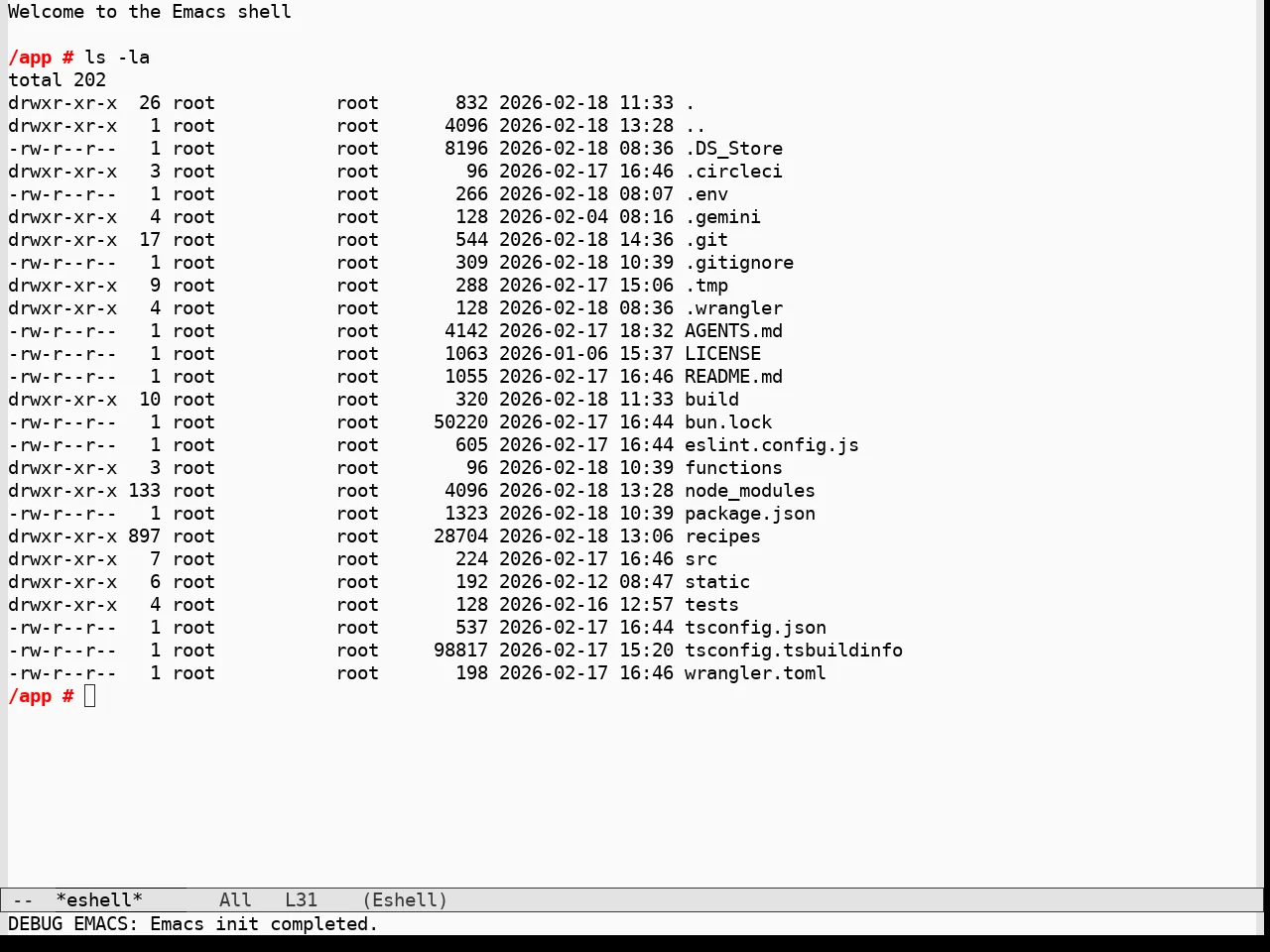 Nothing Theme in eshell