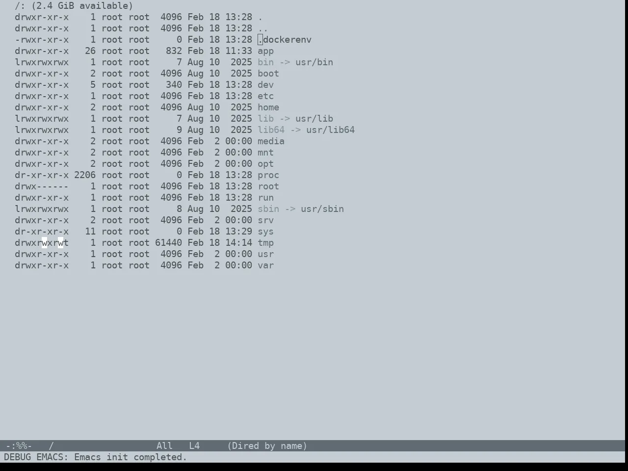 Notink Theme in dired