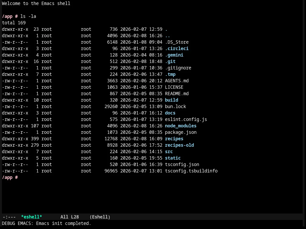Nyx Theme in eshell