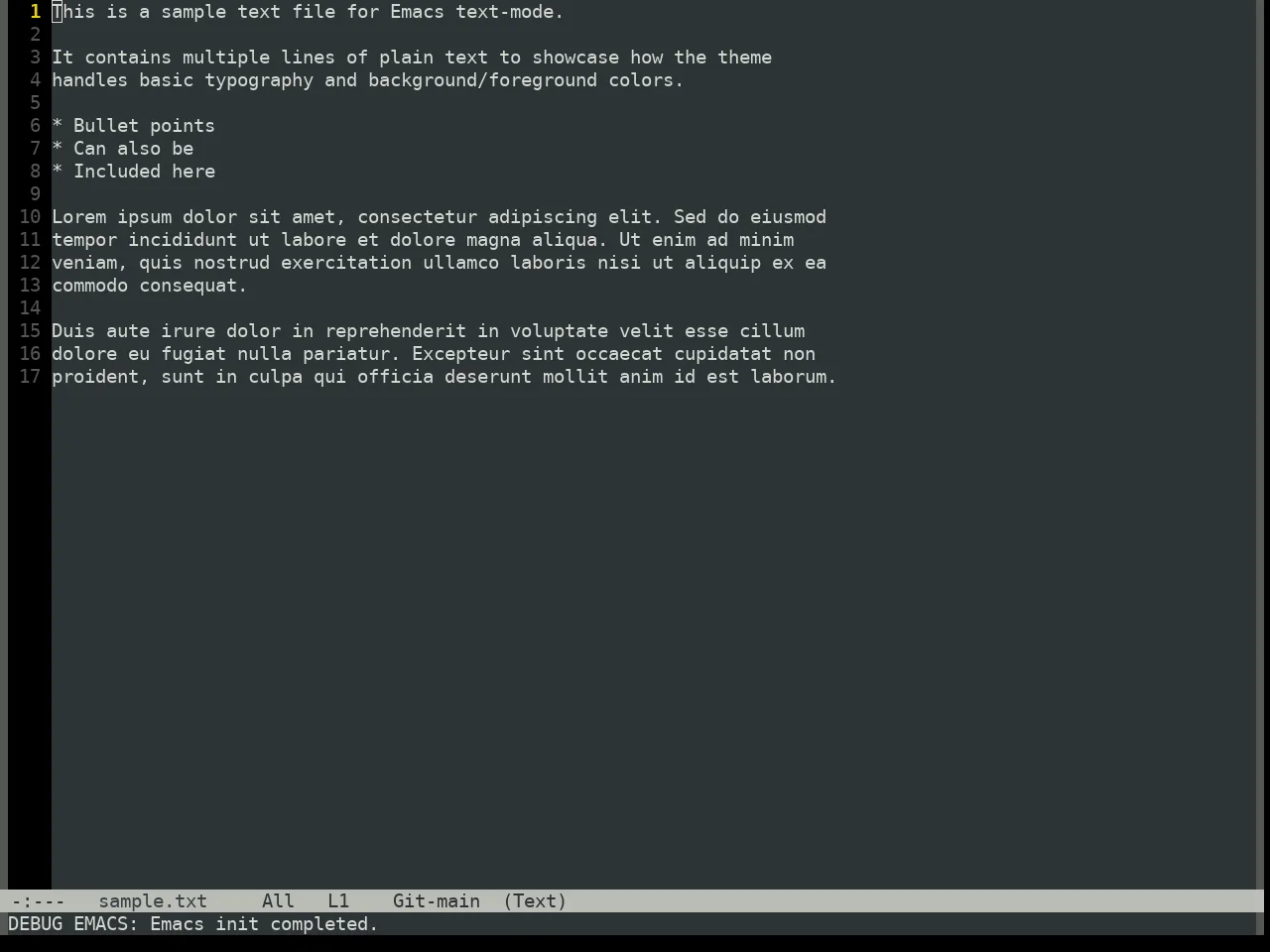 Oblivion Theme in text-mode