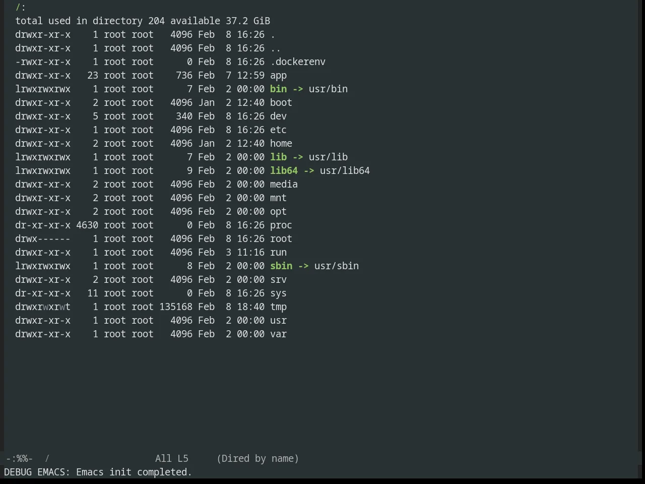 Obsidian Theme in dired