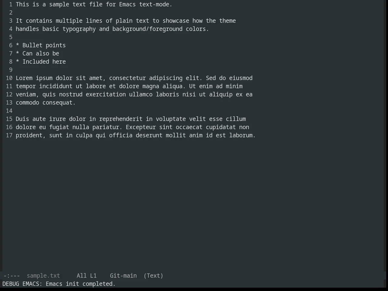 Obsidian Theme in text-mode