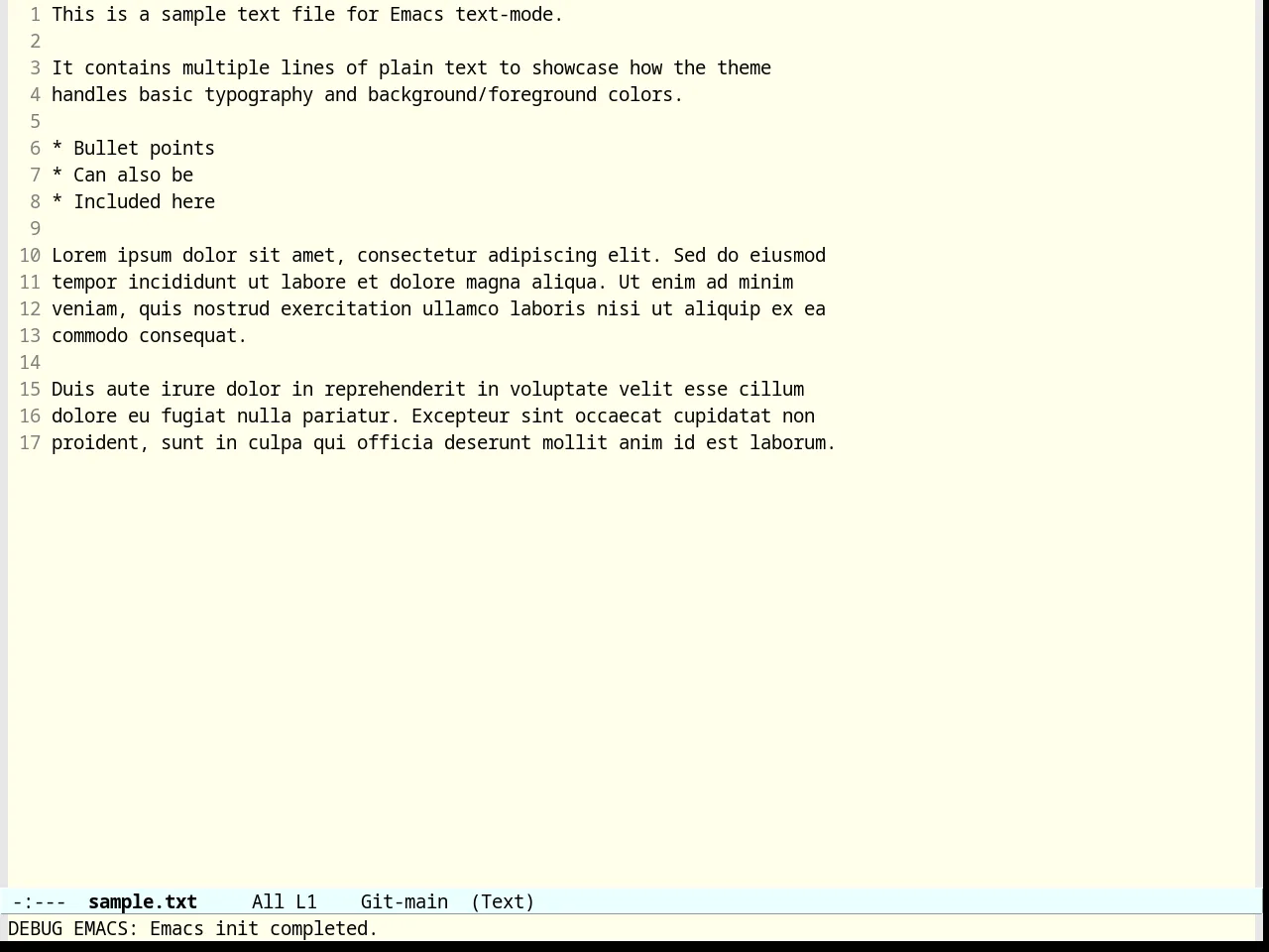 Occidental Theme in text-mode