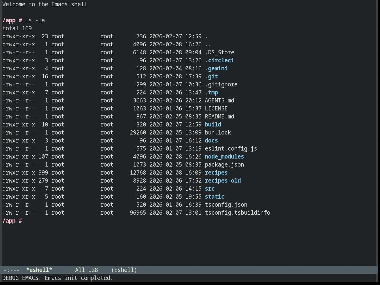 Odersky Theme in eshell