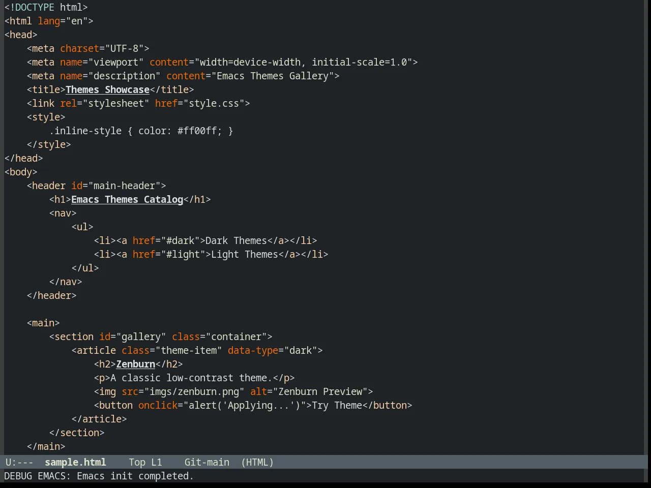 Odersky Theme in html-mode