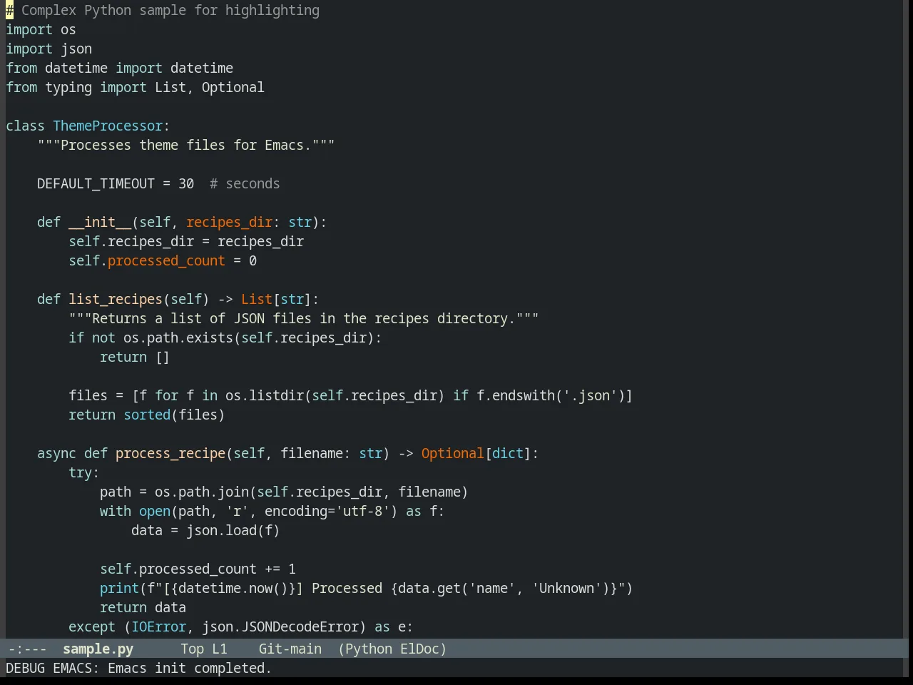 Odersky Theme in python-mode