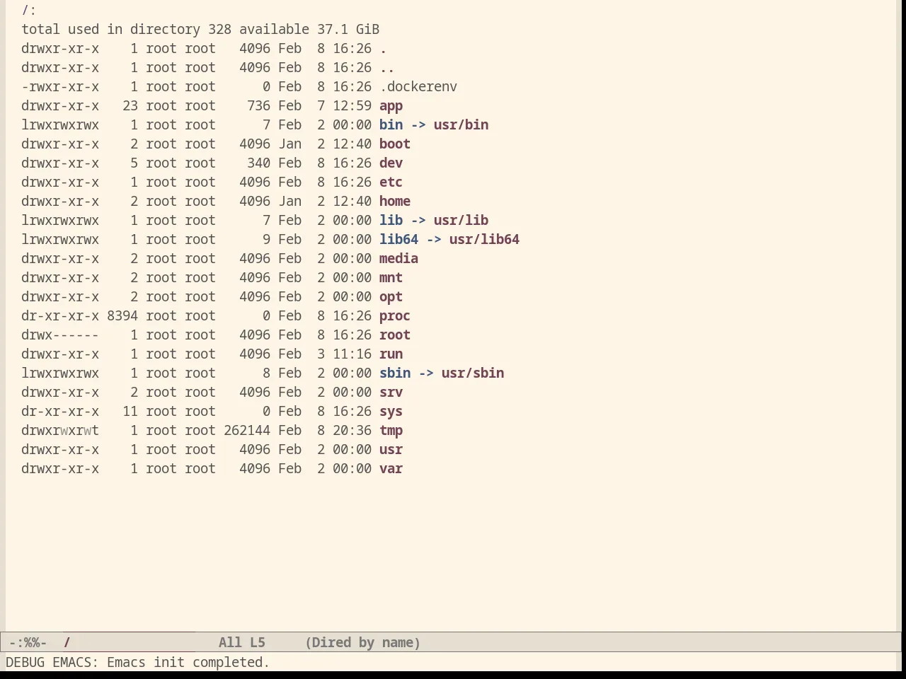 Oldlace Theme in dired