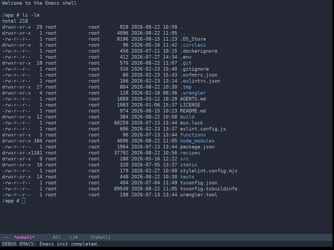 Omtose Phellack Theme in eshell